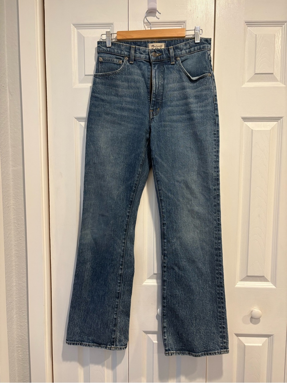 Madewell High-Rise Bootleg Jeans in Medium Blue